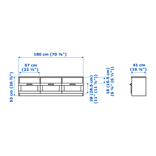 BRIMNES/BURHULT TV storage combination