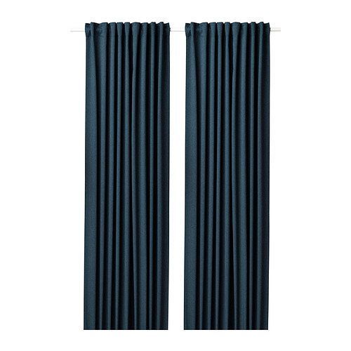 BLÅHUVA - 遮光窗簾 2件裝, 深藍色 | IKEA 線上購物 - PE831398_S4