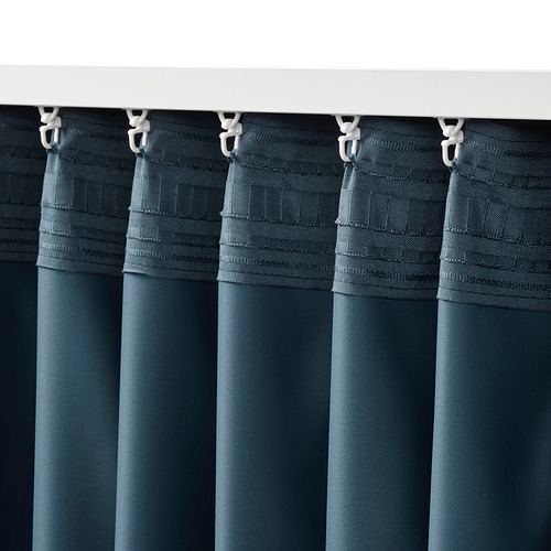BLÅHUVA - 遮光窗簾 2件裝, 深藍色 | IKEA 線上購物 - PE831400_S4
