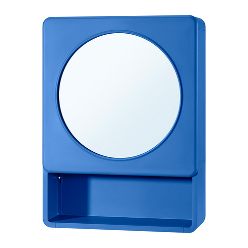 IVÖSJÖN - mirror cabinet with 1 door, blue, 44x15x59 cm | IKEA Taiwan Online - PE977047_S4