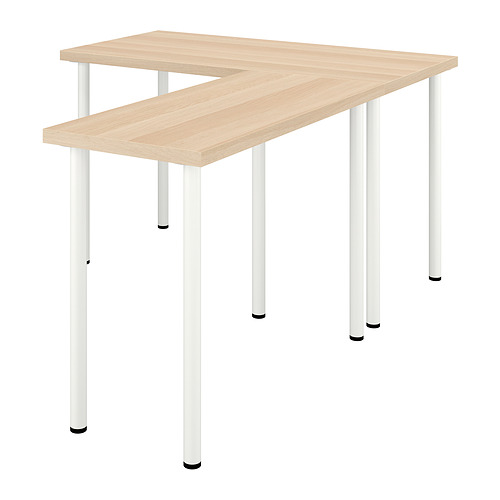 LAGKAPTEN/LINNMON L-shaped desk