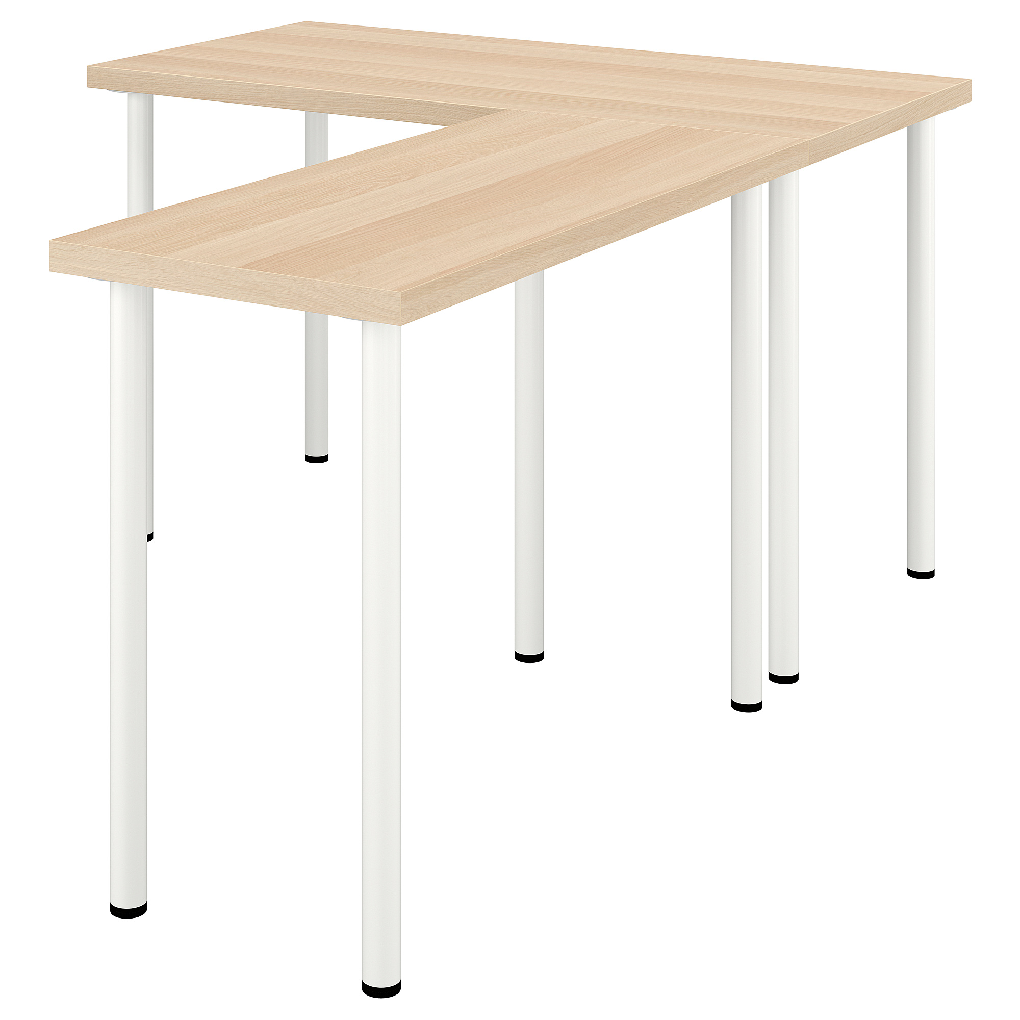 LAGKAPTEN/LINNMON L-shaped desk