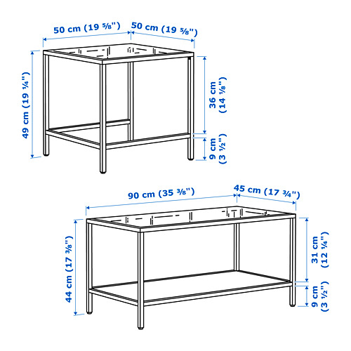 VITTSJÖ nest of tables, set of 2