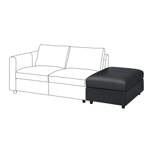 VIMLE footstool with storage