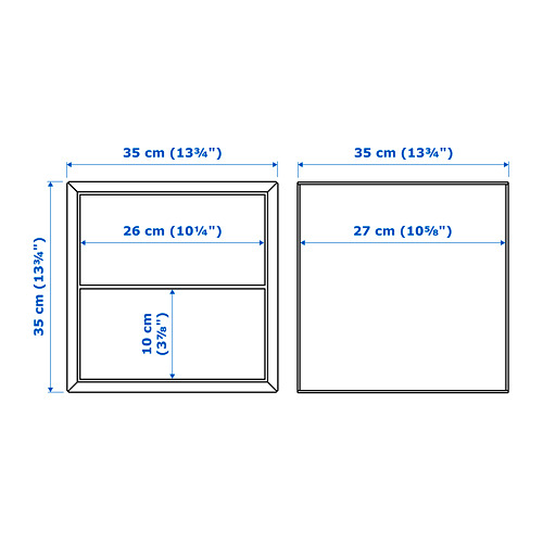 EKET wall cabinet with 2 drawers