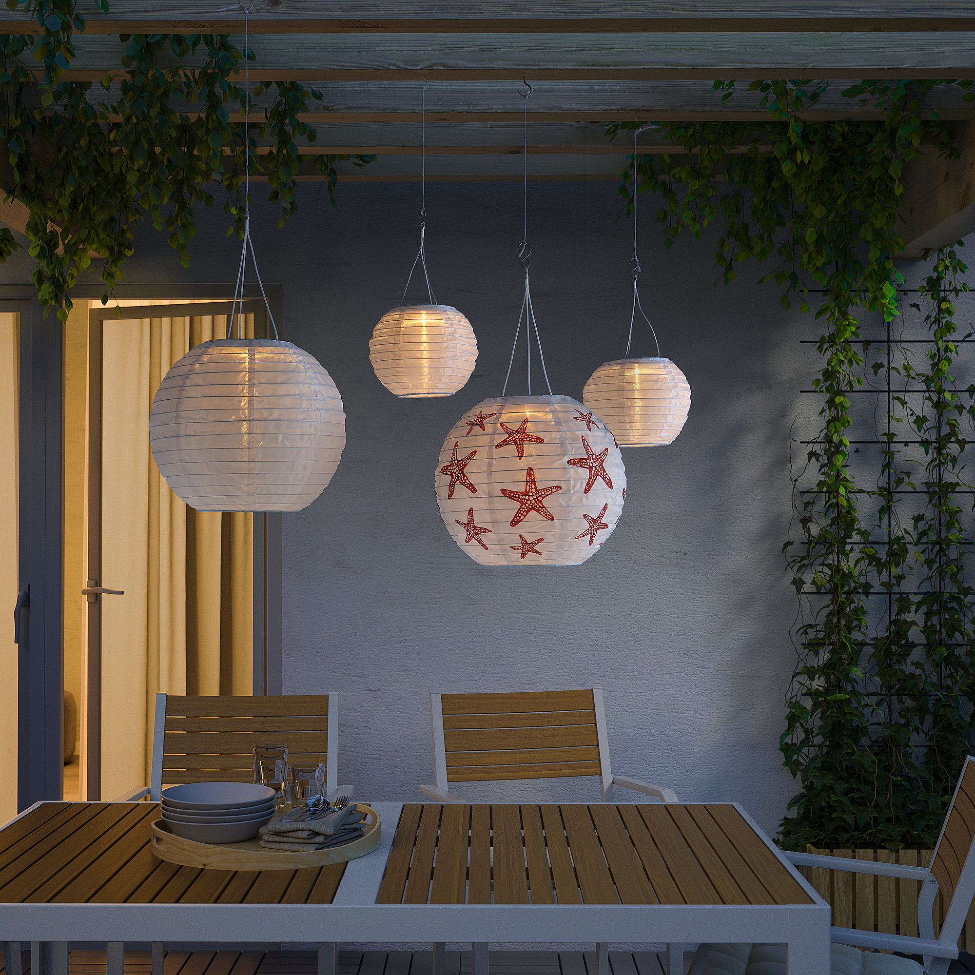 SOLVINDEN LED solar-powered pendant lamp