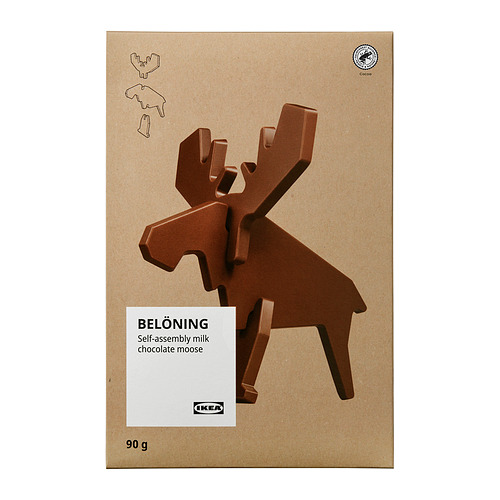 BELÖNING - 牛奶巧克力 麋鹿造型，自行組裝 雨林聯盟認證，90 公克 | IKEA 線上購物 - PE977059_S4