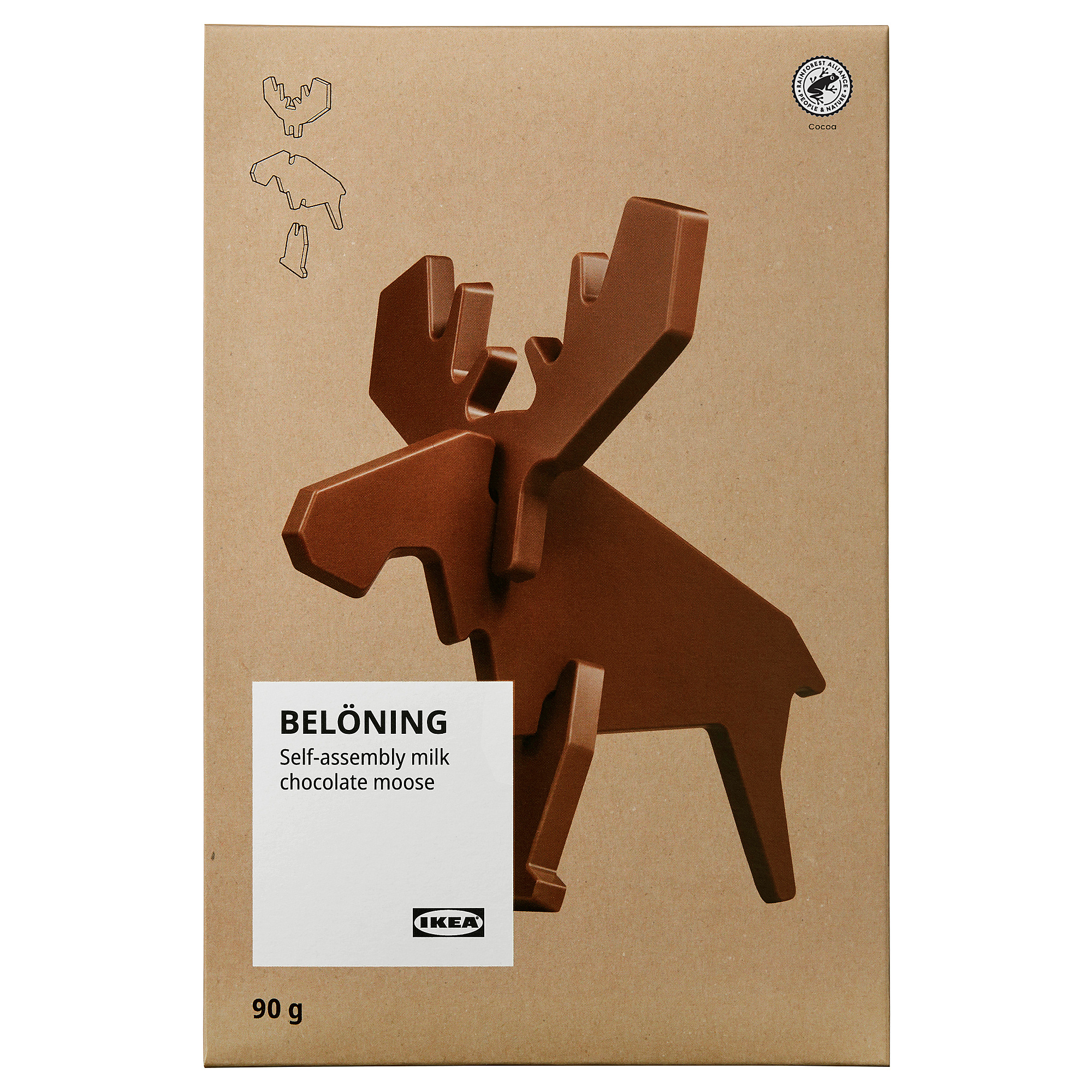 BELÖNING 牛奶巧克力 麋鹿造型
