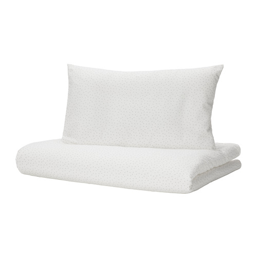 LEN - duvet cover 1 pillowcase for cot, 110x125/35x55 cm, 110x125/35x55 cm | IKEA Taiwan Online - PE786714_S4