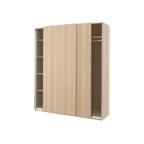 PAX/HASVIK - 衣櫃/衣櫥, 染白橡木紋/染白橡木紋, 200x66x236 公分 | IKEA 線上購物 - PE873633_S4