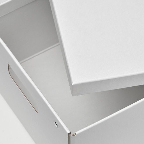 FJÄDERHARV storage box with lid