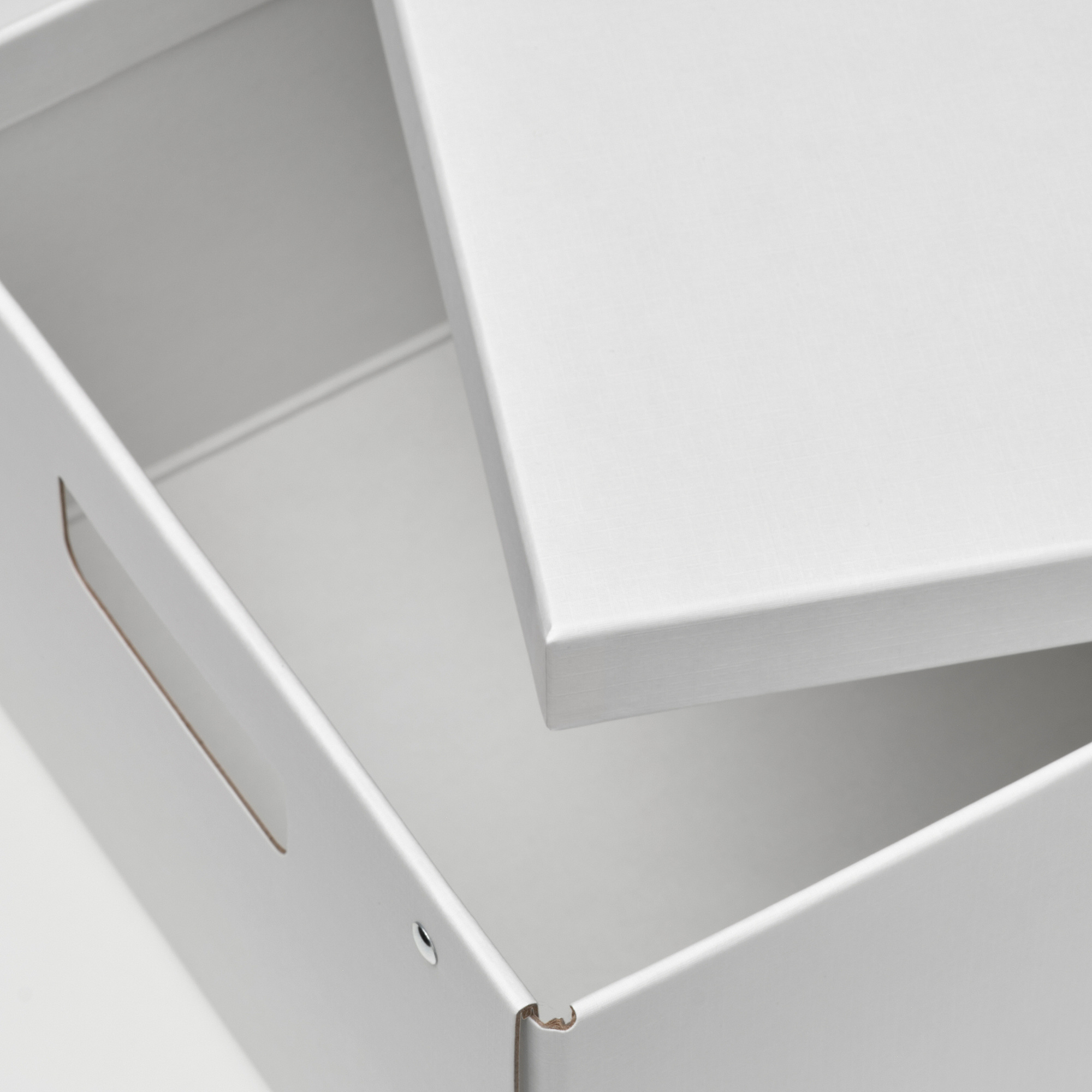 FJÄDERHARV storage box with lid