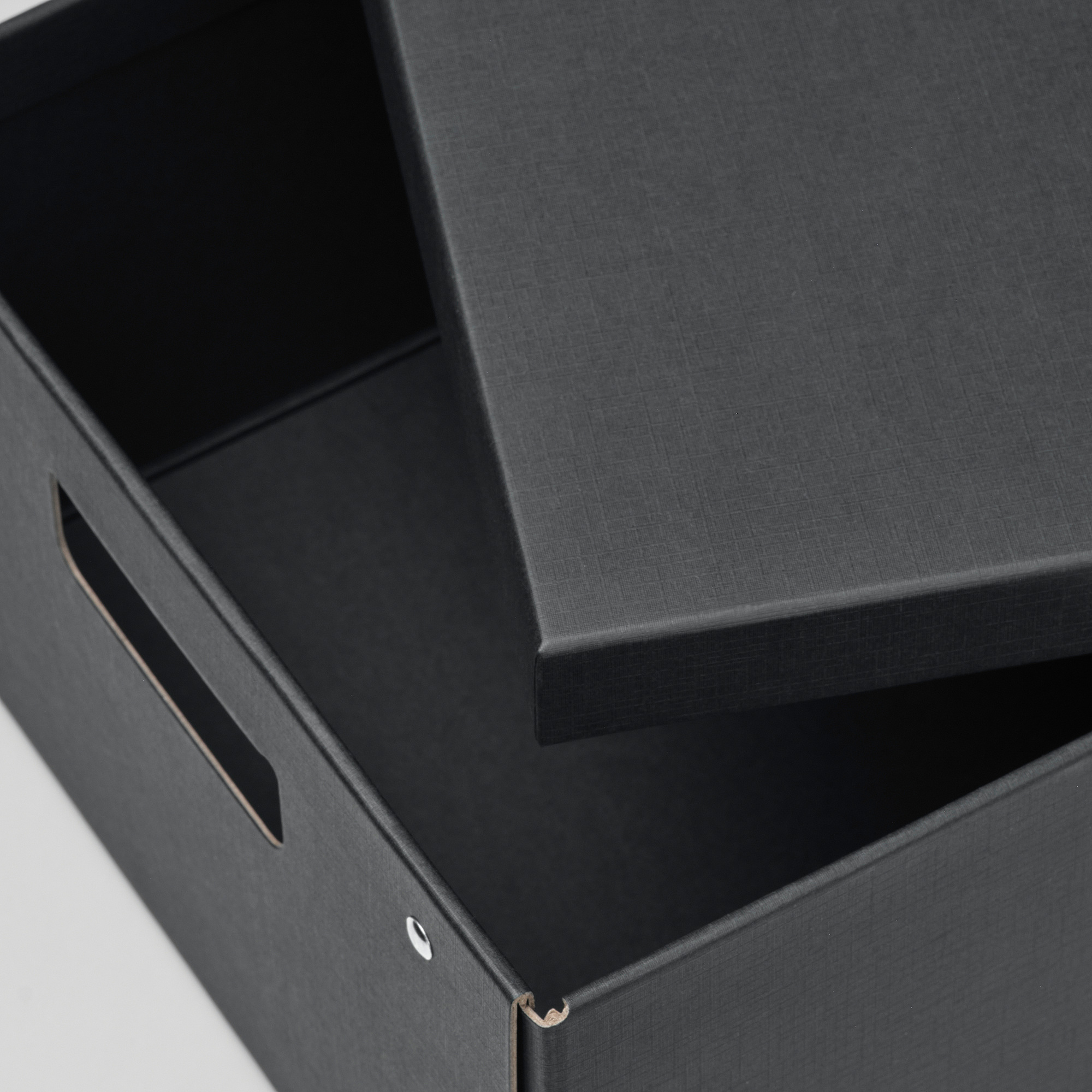 FJÄDERHARV storage box with lid