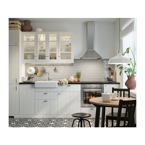 GAMLARED - 桌子, 圓桌, 淺仿古染色/黑色 | IKEA 線上購物 - PH154435_S4