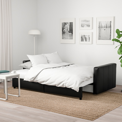 FRIHETEN - three-seat sofa-bed, Bomstad black | IKEA Taiwan Online - PE689377_S4