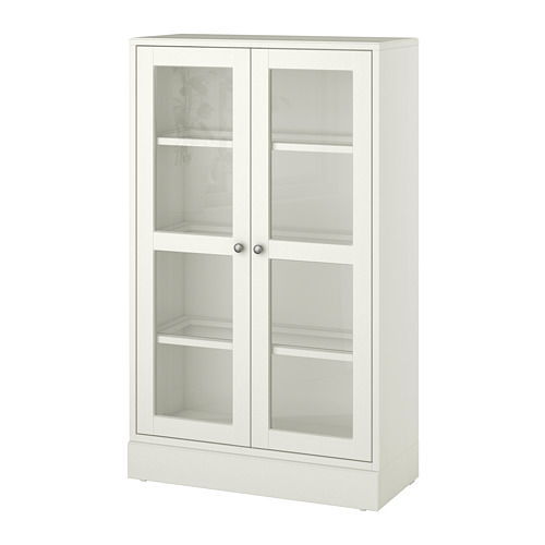 HAVSTA - 玻璃門櫃附踢腳板, 白色/透明玻璃 | IKEA 線上購物 - PE732409_S4