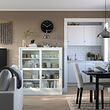 HAVSTA glass-door cabinet with plinth