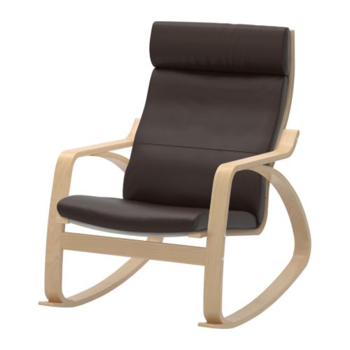 POÄNG - rocking-chair, birch veneer/Glose dark brown | IKEA Taiwan Online - PE231550_S4