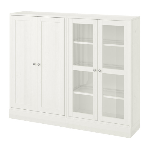 HAVSTA - 玻璃門櫃組合, 白色 | IKEA 線上購物 - PE732451_S4