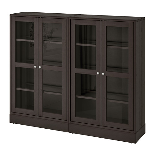 HAVSTA storage combination w glass doors