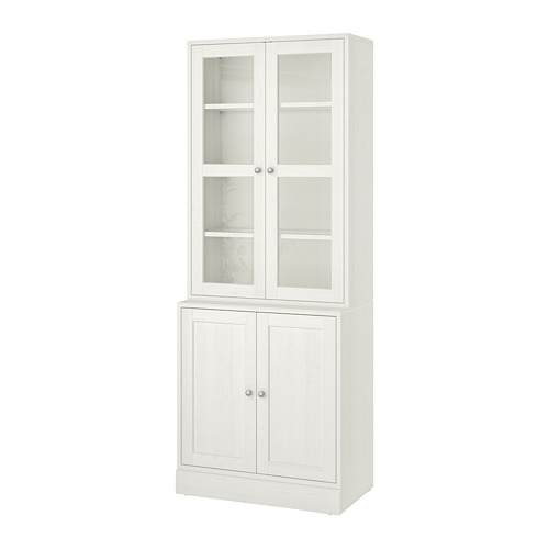HAVSTA - 玻璃門櫃組合, 白色 | IKEA 線上購物 - PE732463_S4
