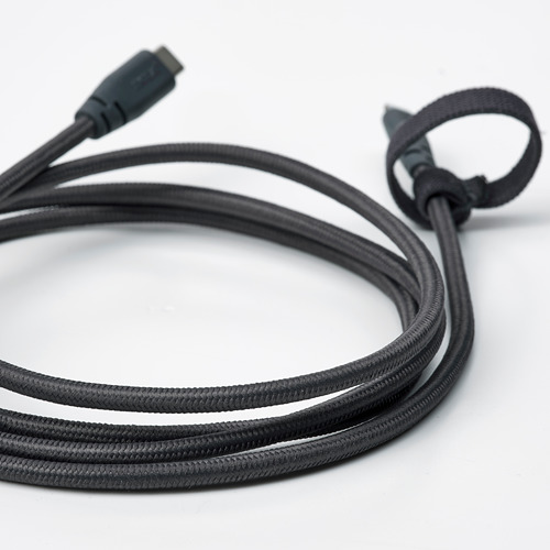 LILLHULT - USB Type A轉Lightning傳輸線, 深灰色 | IKEA 線上購物 - PE774953_S4