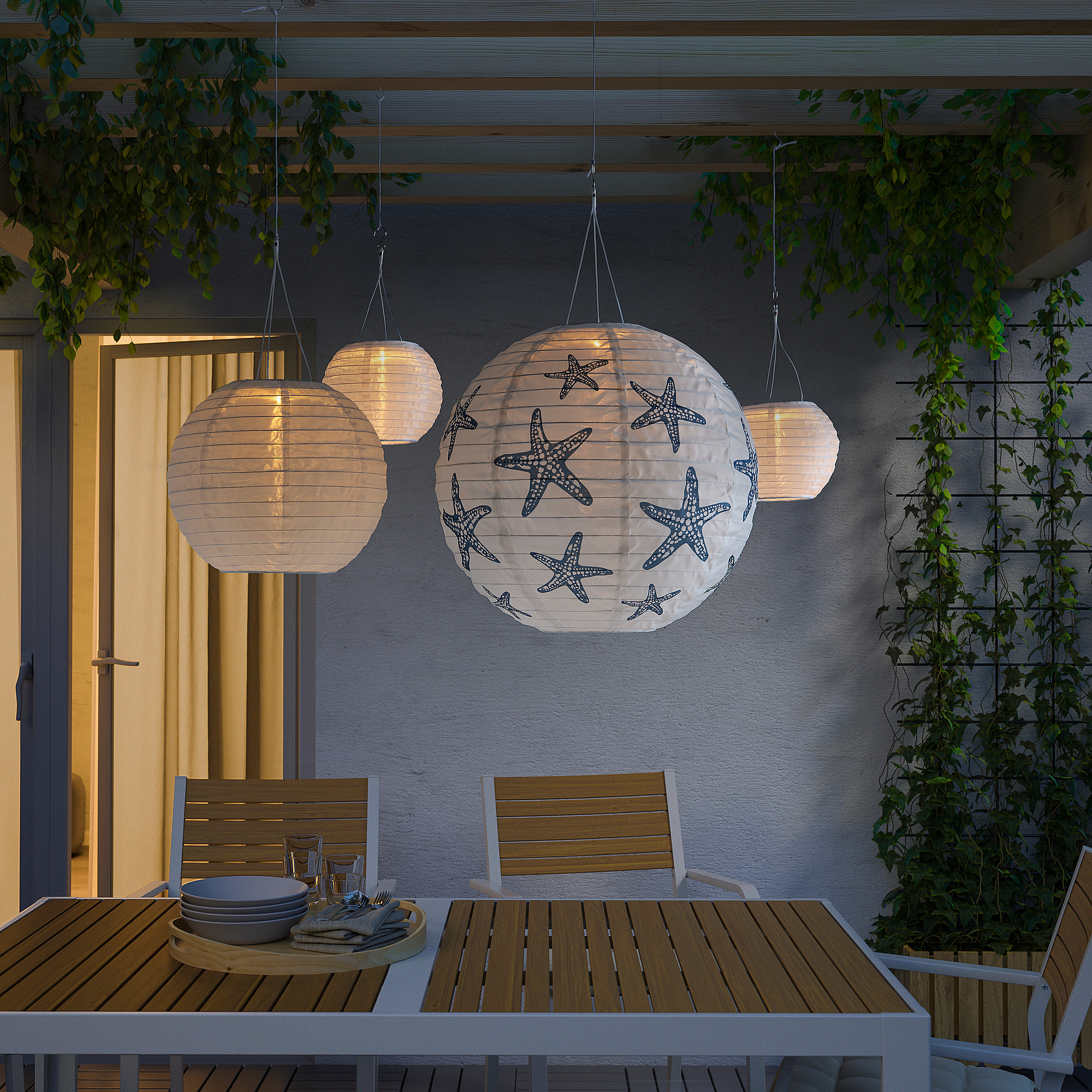 SOLVINDEN LED solar-powered pendant lamp