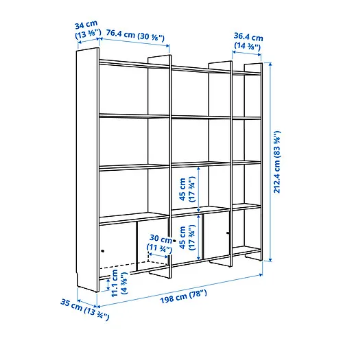 LÅDMAKARE storage combination w sliding doors