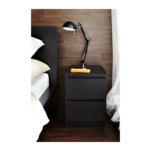 MALM - 抽屜櫃/2抽, 黑棕色 | IKEA 線上購物 - PE338265_S4