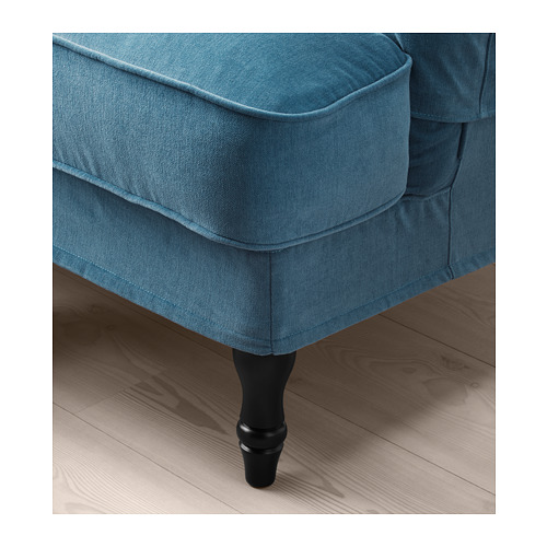STOCKSUND - 3-seat sofa, Ljungen blue/black/wood | IKEA Taiwan Online - PE689677_S4