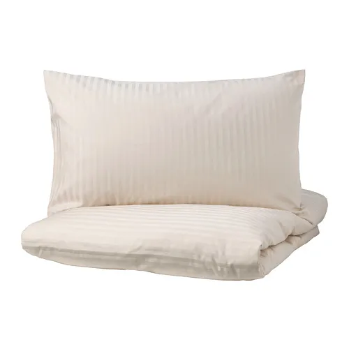 NATTJASMIN - 雙人被套附2個枕頭套, 淺米色, 200x200/50x80 公分 | IKEA 線上購物 - PE732613_S4