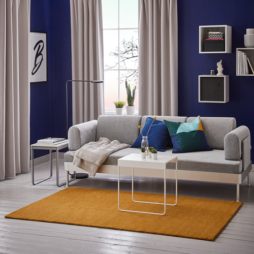LANGSTED - 短毛地毯, 黃色, 133x195 | IKEA 線上購物 - PE732669_S4