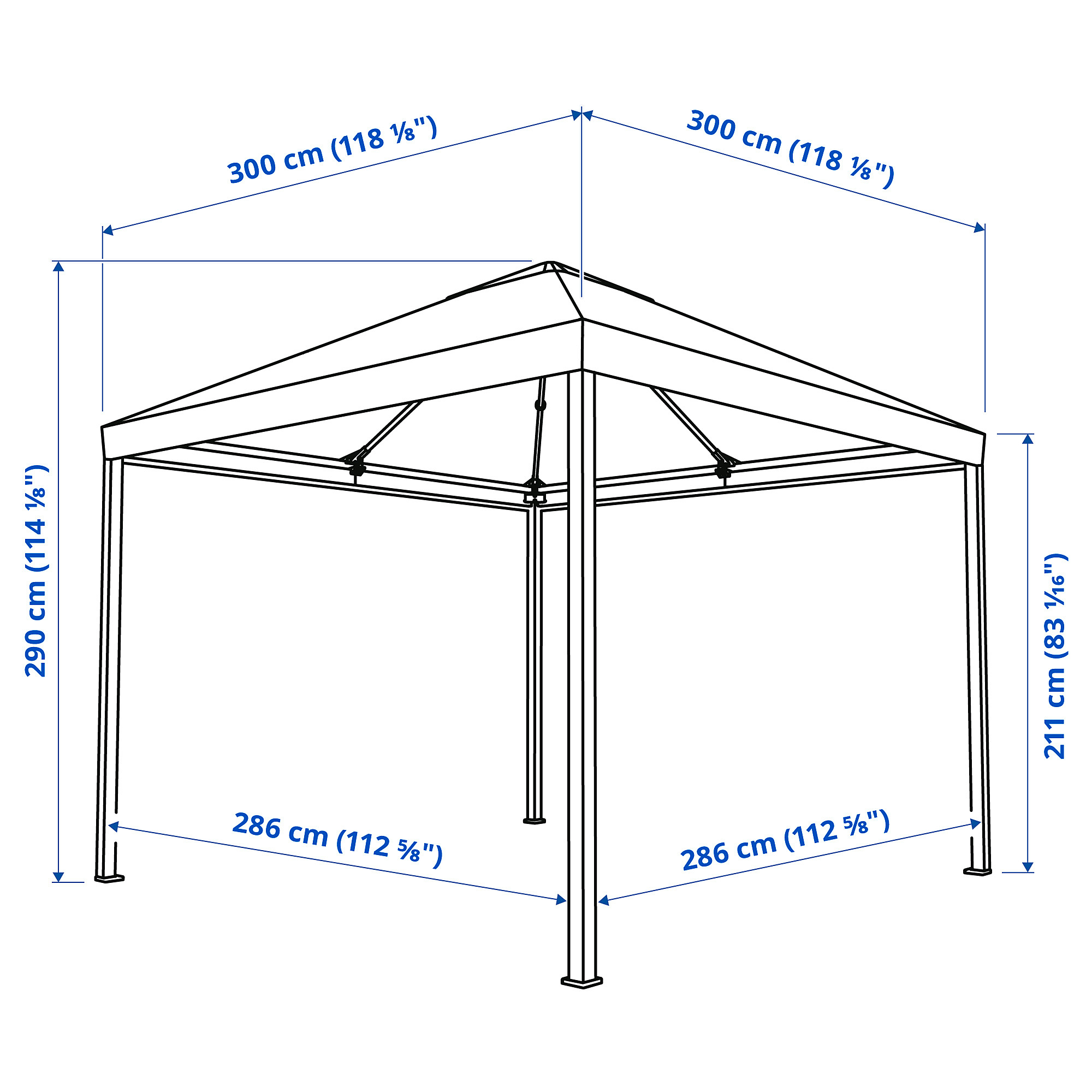 HIMMELSÖ gazebo