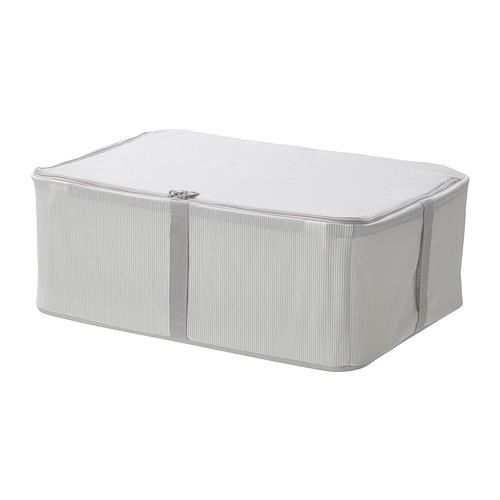 HEMMAFIXARE - storage case, fabric striped/white/grey | IKEA Taiwan Online - PE831961_S4