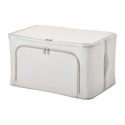 HEMMAFIXARE - storage case, fabric striped/white/grey, 34x51x28 cm | IKEA Taiwan Online - PE831962_S4
