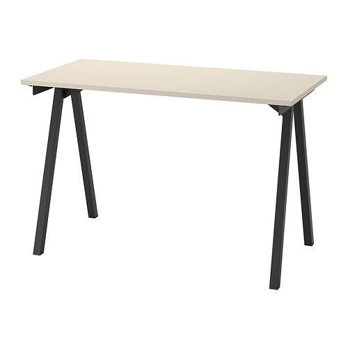 TROTTEN - 書桌/工作桌, 米色/碳黑色 | IKEA 線上購物 - PE831975_S4
