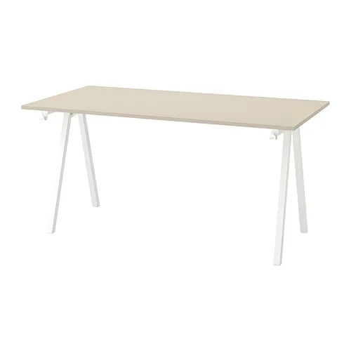 TROTTEN - 書桌/工作桌, 米色/白色, 160x80 公分 | IKEA 線上購物 - PE831980_S4