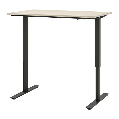 TROTTEN - 升降式工作桌, 米色/碳黑色, 120x70 公分 | IKEA 線上購物 - PE831982_S4