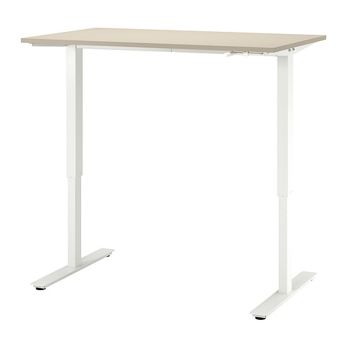 TROTTEN - desk sit/stand, beige/white | IKEA Taiwan Online - PE831983_S4