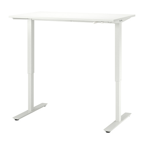 TROTTEN - 升降式工作桌, 白色 | IKEA 線上購物 - PE831984_S4