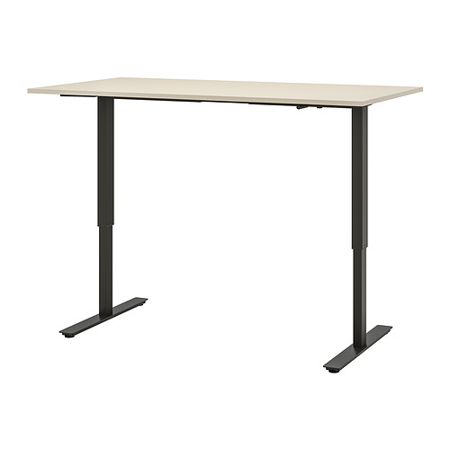 TROTTEN - 升降式工作桌, 米色/碳黑色, 160x80 公分 | IKEA 線上購物 - PE831986_S4