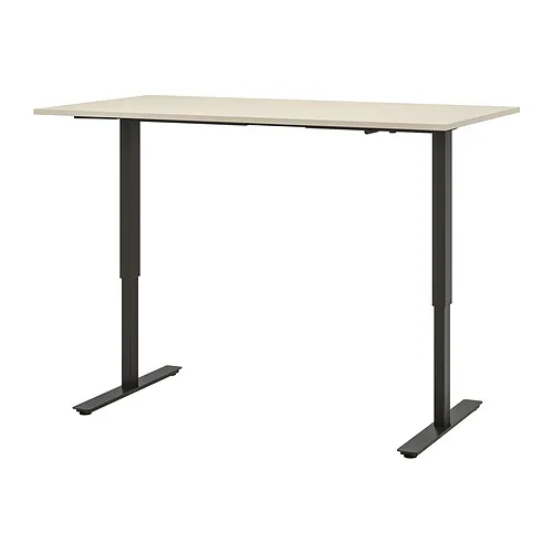 TROTTEN - 升降式工作桌, 米色/碳黑色, 160x80 公分 | IKEA 線上購物 - PE831986_S4