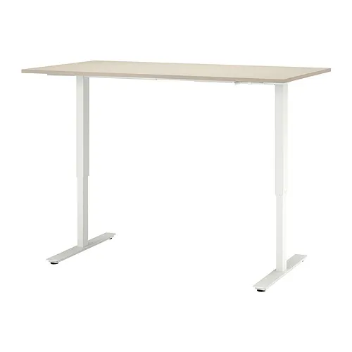 TROTTEN - 升降式工作桌, 米色/白色, 160x80 公分 | IKEA 線上購物 - PE831988_S4