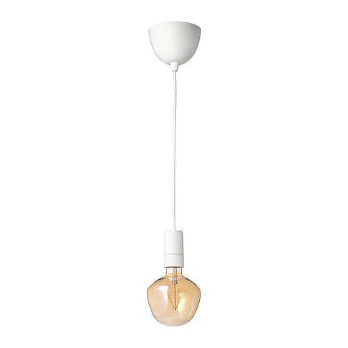 SUNNEBY/MOLNART pendant lamp with light bulb