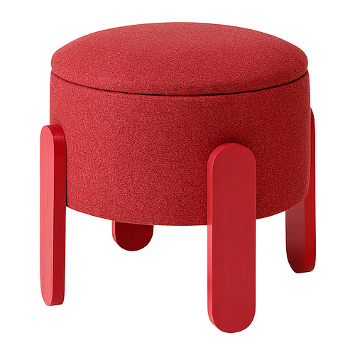 FÖRLUNDA - pouffe, with storage/Tonerud red | IKEA Taiwan Online - PE941334_S4