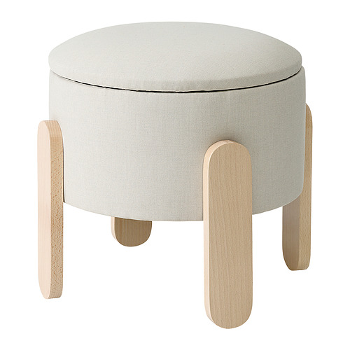 FÖRLUNDA - pouffe, with storage/Vissle beige | IKEA Taiwan Online - PE941339_S4