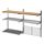KUNGSFORS - 懸掛式層架附格架, 不鏽鋼/梣木 | IKEA 線上購物 - PE732863_S1