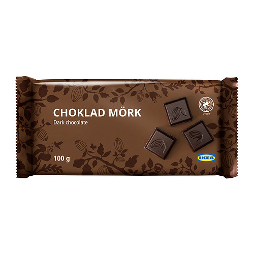 CHOKLAD MÖRK - dark chocolate tablet, Rainforest Alliance Certified, 100 g | IKEA Taiwan Online - PE873997_S4