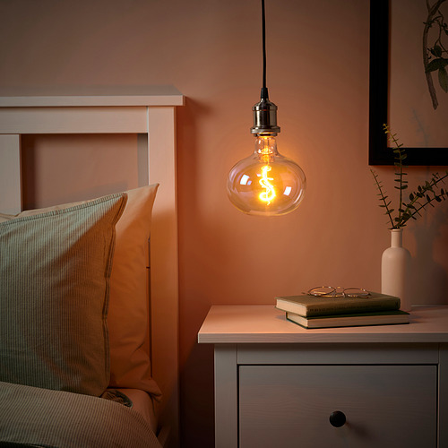 JÄLLBY/MOLNART pendant lamp with light bulb