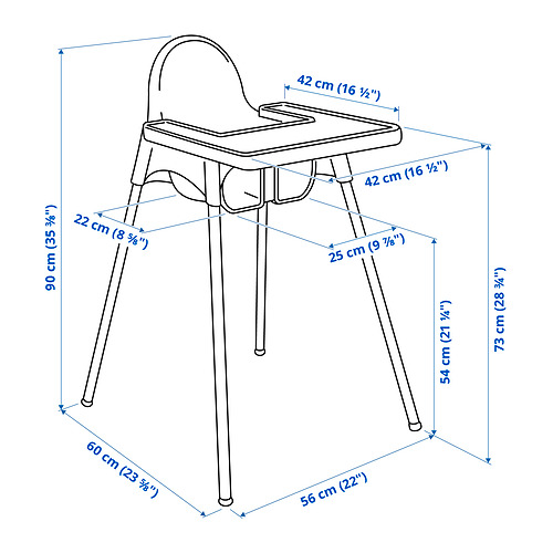 ANTILOP highchair with tray